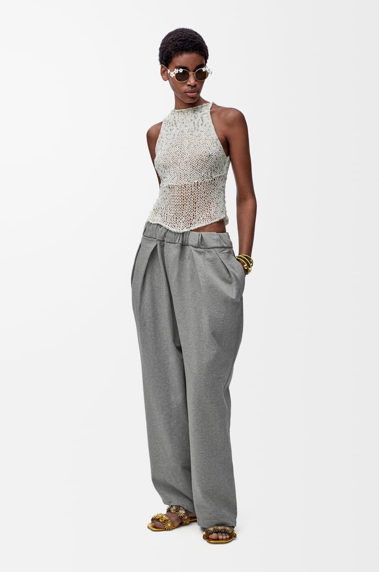 LOEWE Joggers in cotton Grey Melange