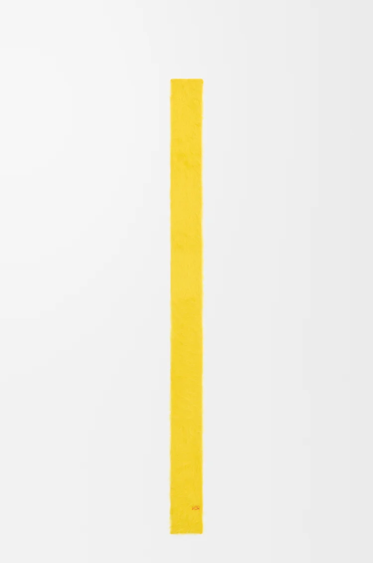 LOEWE Bufanda en alpaca Amarillo
