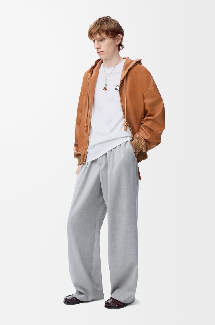 LOEWE Camiseta de corte regular en algodón Blanco