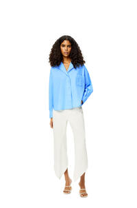 LOEWE Anagram pyjama blouse in cotton Sky Blue pdp_rd