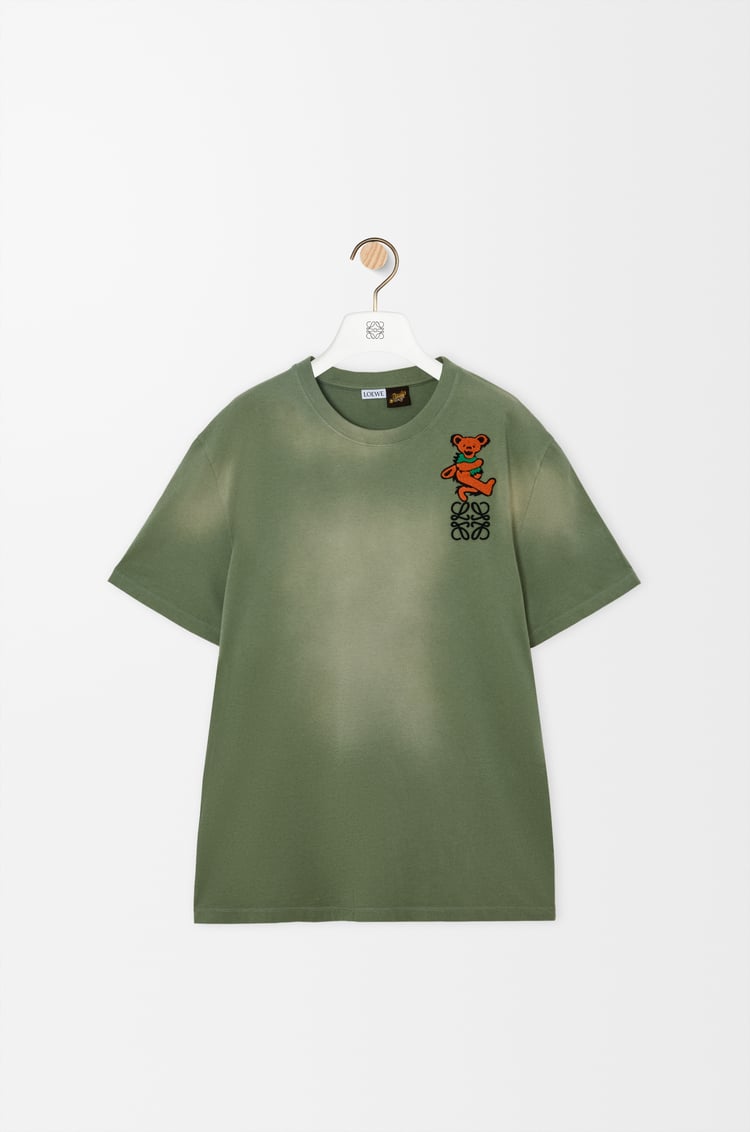 LOEWE Camiseta de corte holgado en algodón Salvia