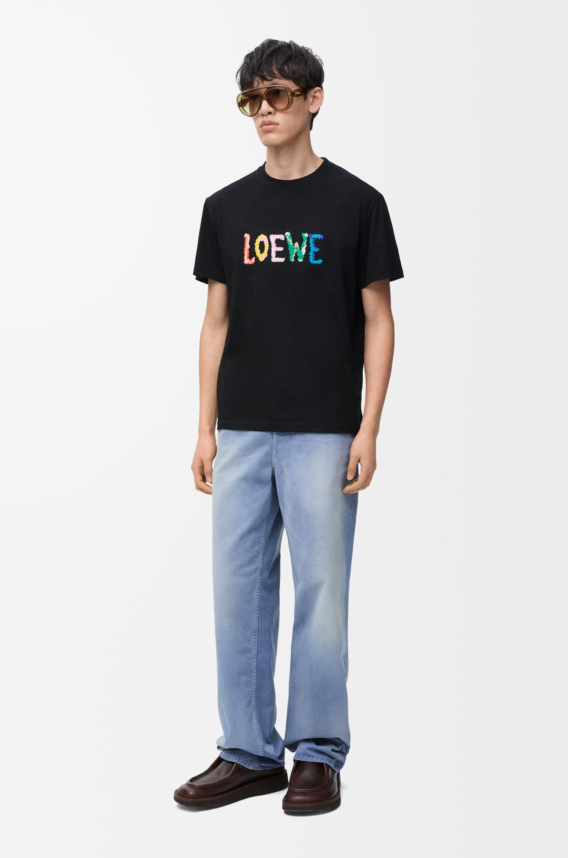 リラックスフィット Tシャツ（コットン） ブラック - LOEWE