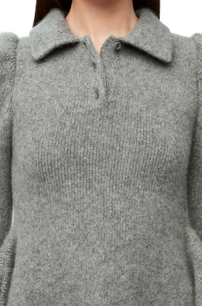LOEWE Mini dress in cashmere and mohair Grey