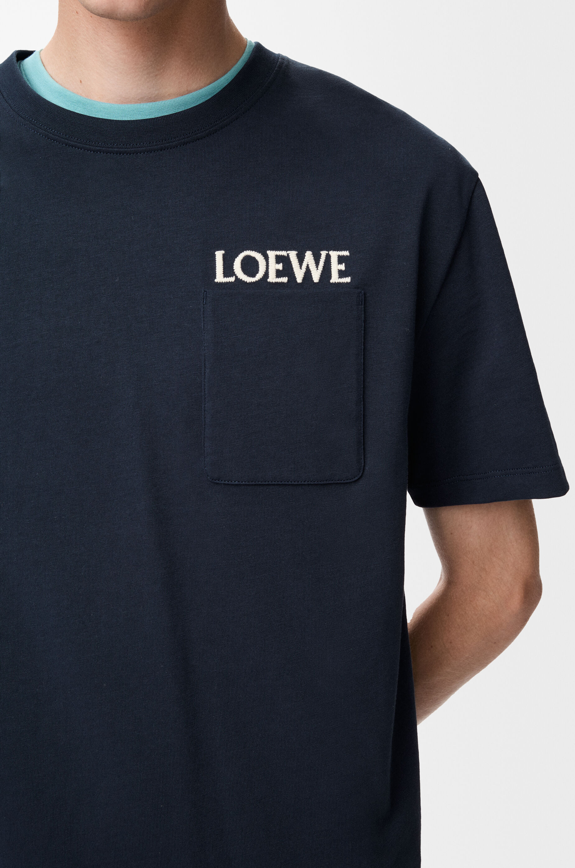Relaxed fit T-shirt in cotton Blue - LOEWE