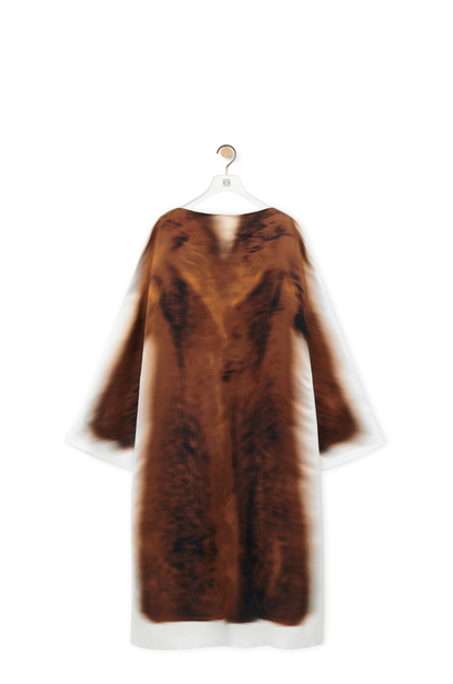 LOEWE Dress in silk Brown/Multicolor
