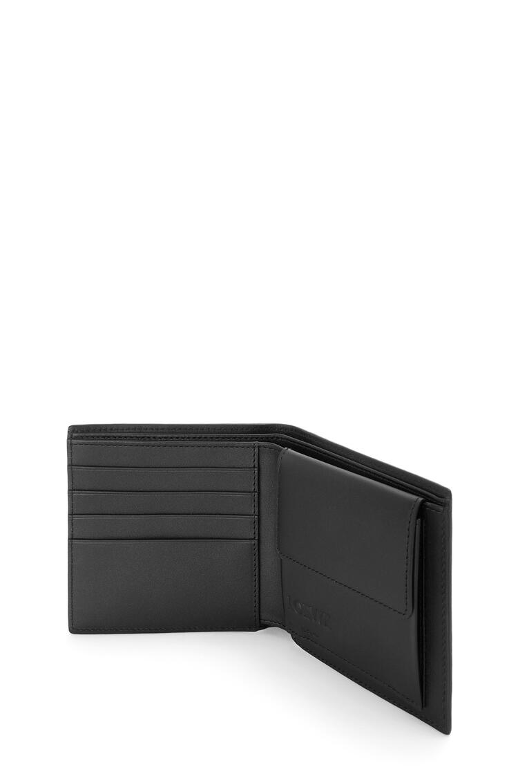 LOEWE Bifold coin wallet in soft grained calfskin Black