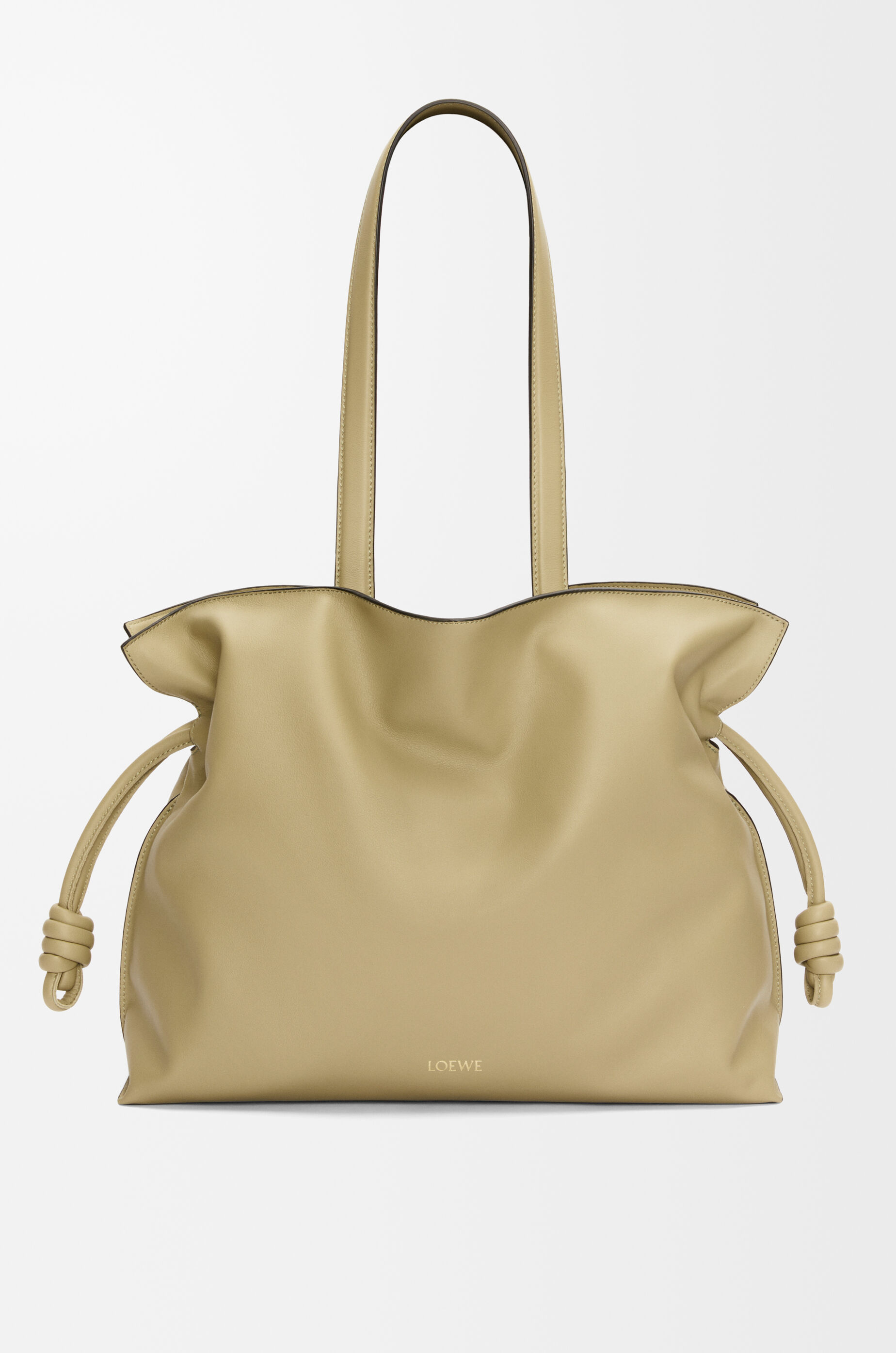フラメンコクラッチ ラージ（ナパカーフ） グリーン - LOEWE