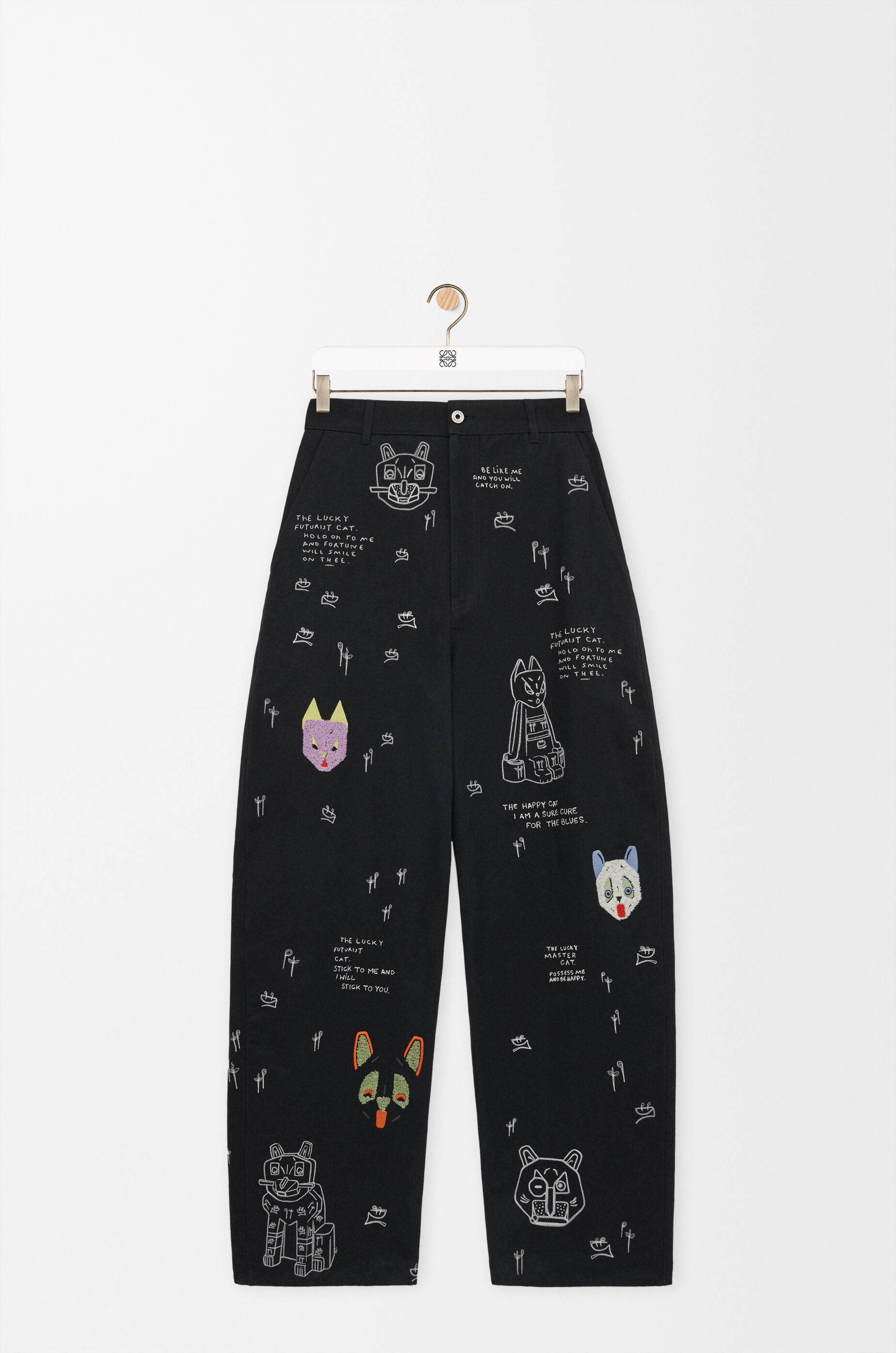 トラウザーズ（コットン） ブラック - LOEWE