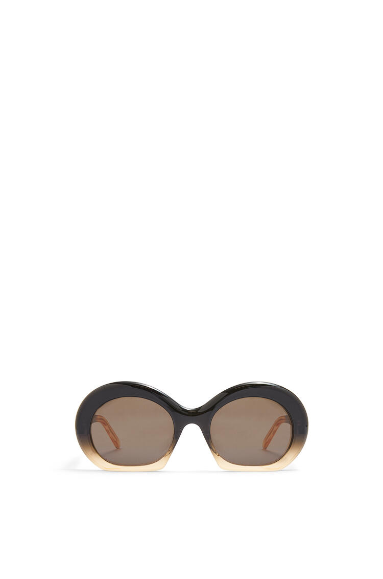 LOEWE Halfmoon sunglasses in acetate Gradient Black/Beige pdp_rd