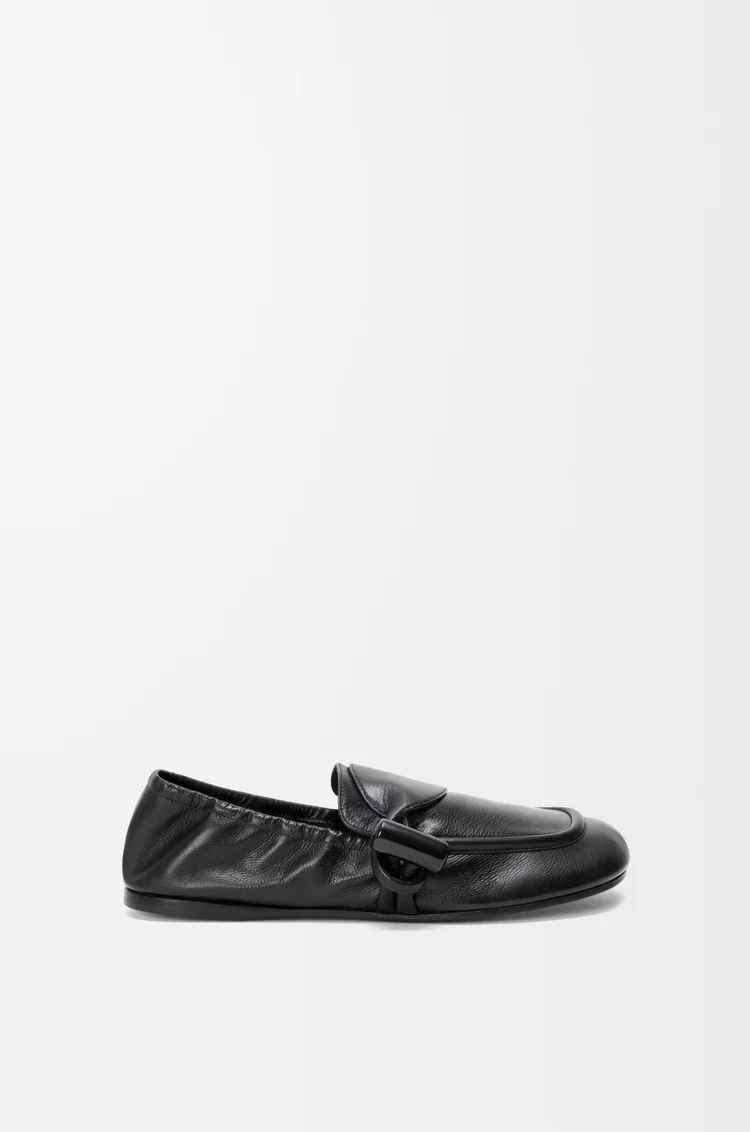 LOEWE Toggle loafer in shiny smooth calfskin Black
