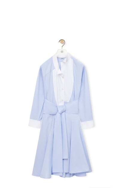 LOEWE Shirt dress in cotton Soft Blue plp_rd