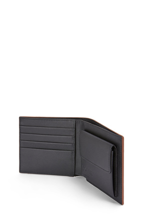 LOEWE Puzzle stitches bifold coin wallet in smooth calfskin Black plp_rd