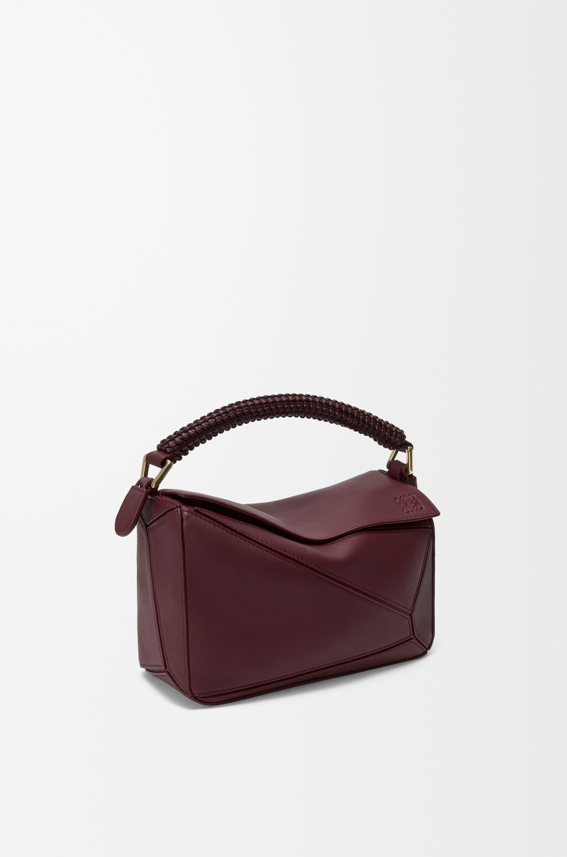 Small Puzzle bag in smooth calfskin and nappa lambskin Red - LOEWE