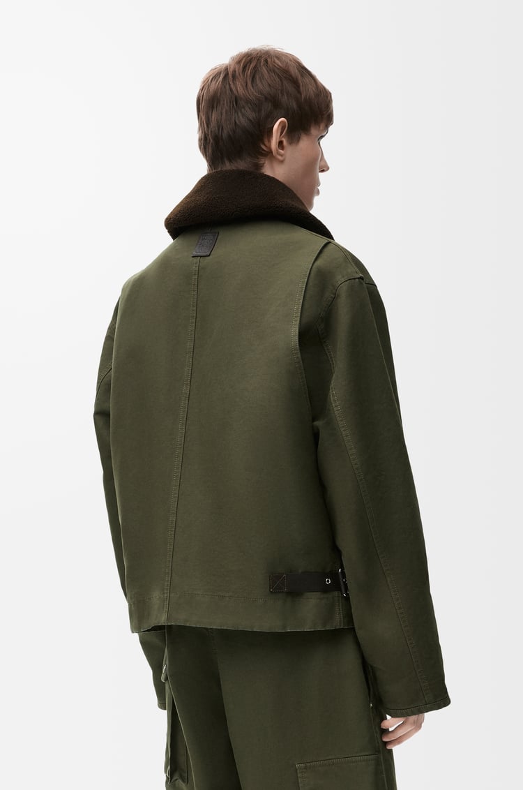 LOEWE Jacket in cotton Khaki Green
