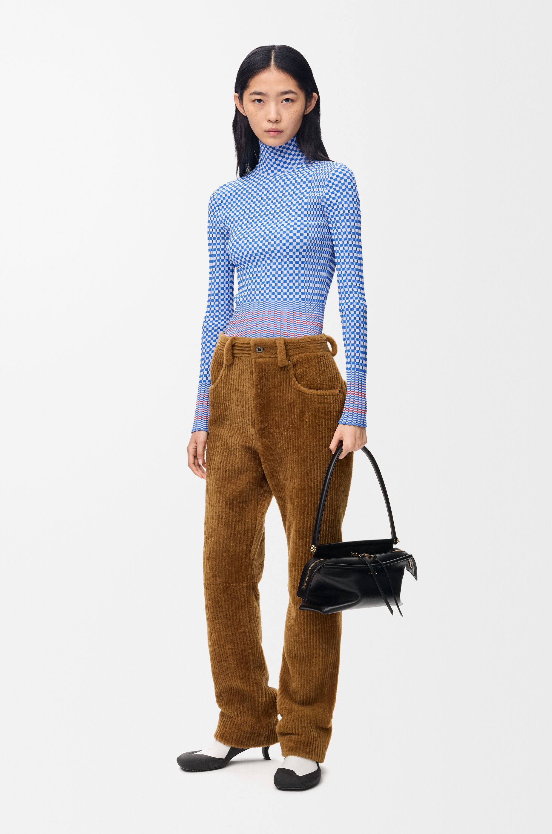 【希少】LOEWE ロエベ アナグラム メティススエード キャミソール トップス トップス（レーヨンブレンド） ブルー - ロエベ 日本 公式サイト