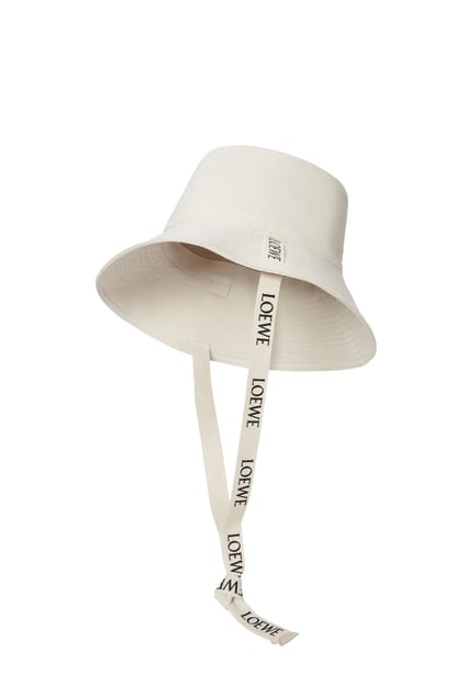 LOEWE Sombrero de pescador en lona Blanco Claro plp_rd