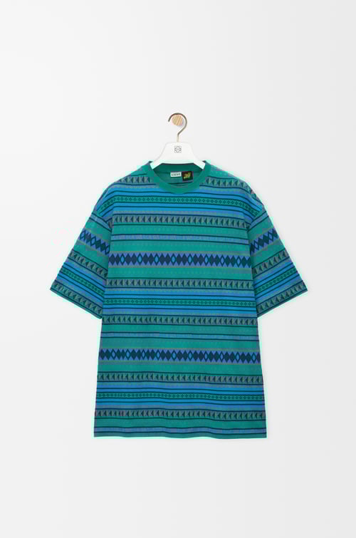 LOEWE Loose fit T-shirt in cotton Blue/Multicolor
