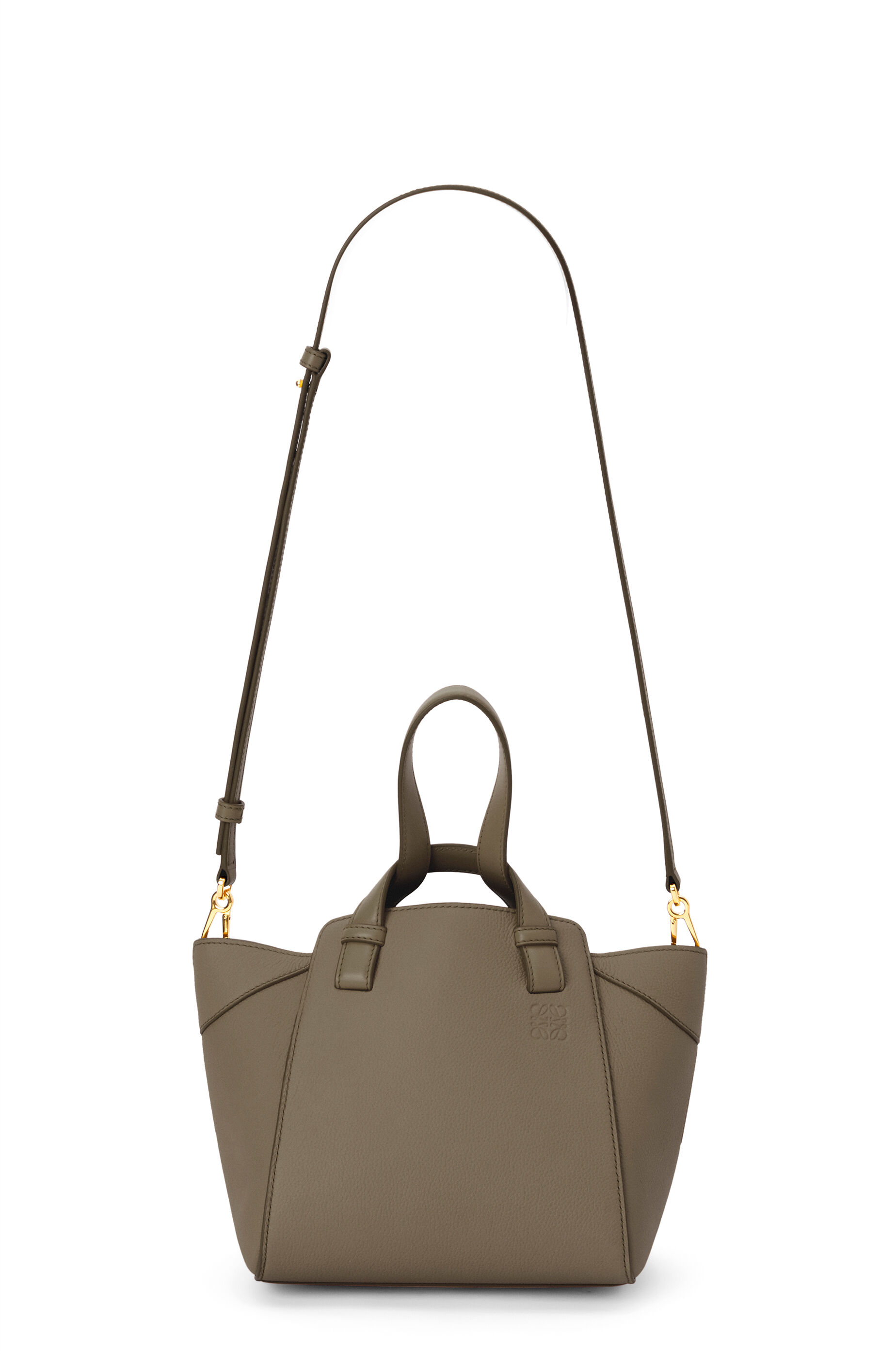 Hammock Nugget bag in soft grained calfskin Laurel Green LOEWE