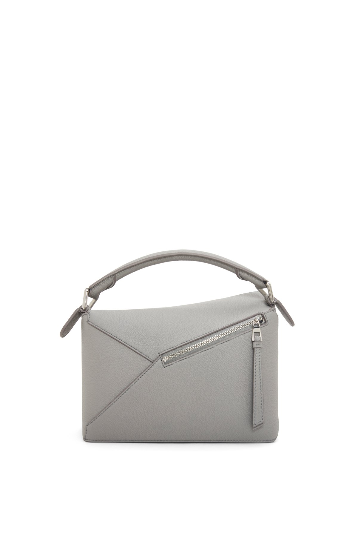 Small Puzzle bag in soft grained calfskin Pearl Grey - LOEWE