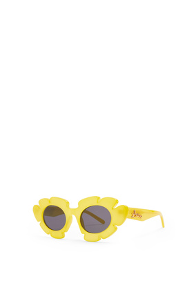 LOEWE Gafas de sol flor en acetato Amarillo Acido plp_rd