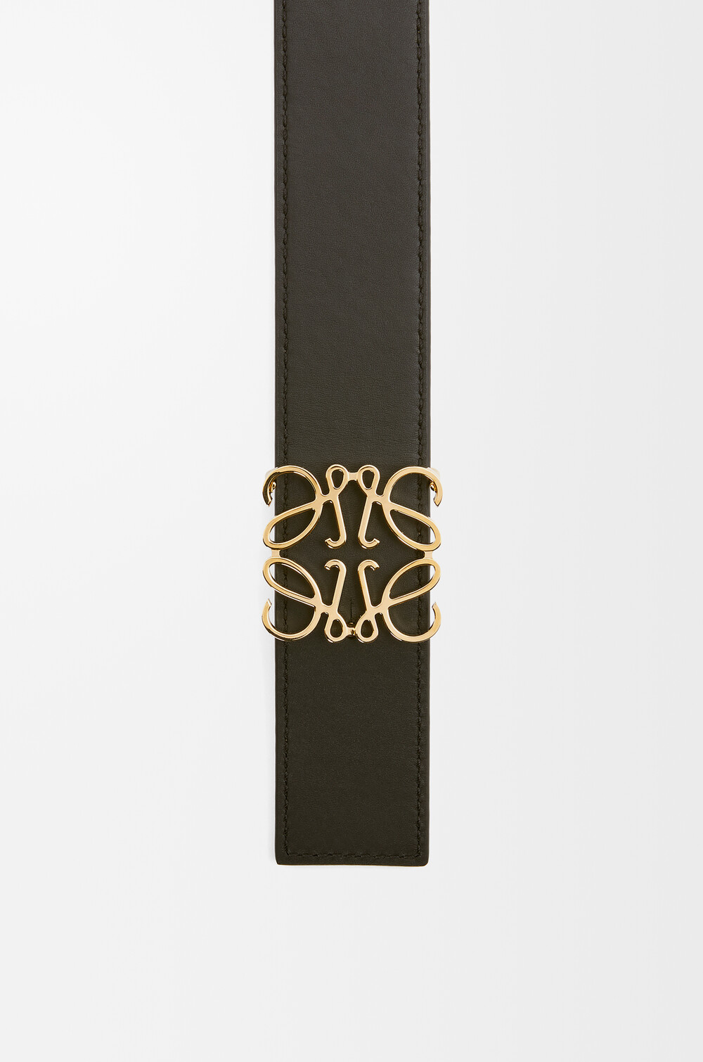 Reversible Anagram belt in smooth calfskin Brown - LOEWE USA  display picture 2