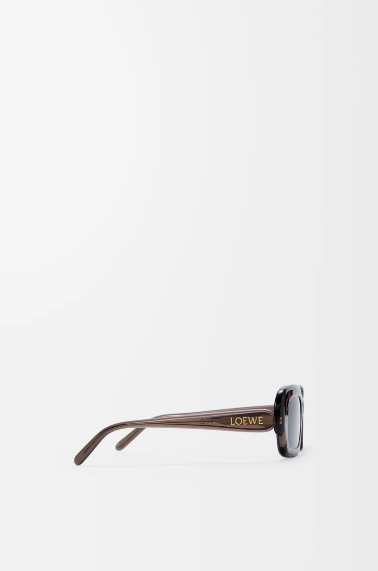 LOEWE Gafas de sol Rectangular Slim Marrón Transparente
