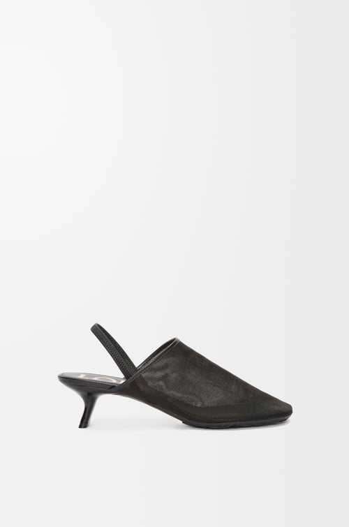 LOEWE Petal slingback heel sandal in mesh Black plp_rd