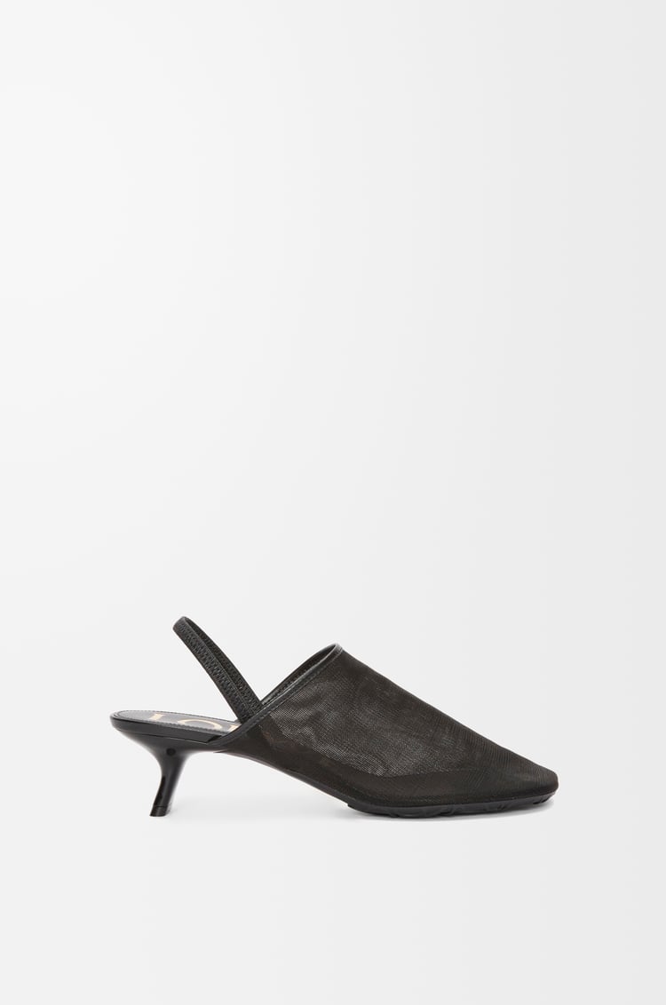 LOEWE ペタル スリングバッグ ヒールサンダル（メッシュ） ブラック