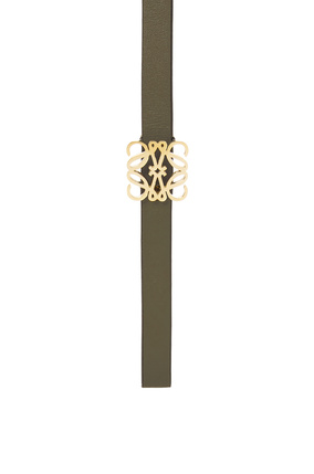 LOEWE Cinturón en piel de ternera lisa con anagrama Amarillo Lima/Verde Otoño/Oro plp_rd