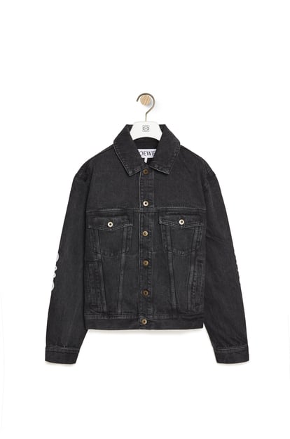 LOEWE Anagram jacket in cotton Black plp_rd