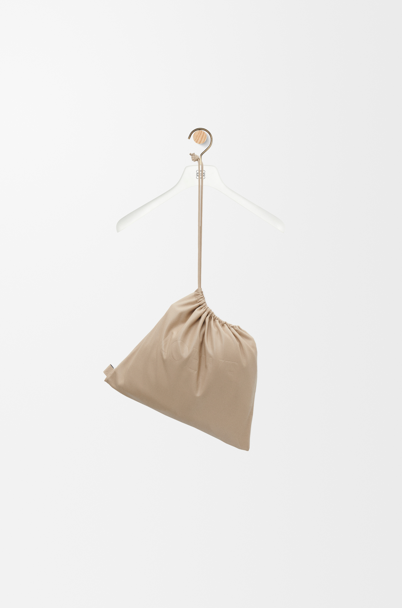 LOEWE Hooded jacket in nappa lambskin Light Beige
