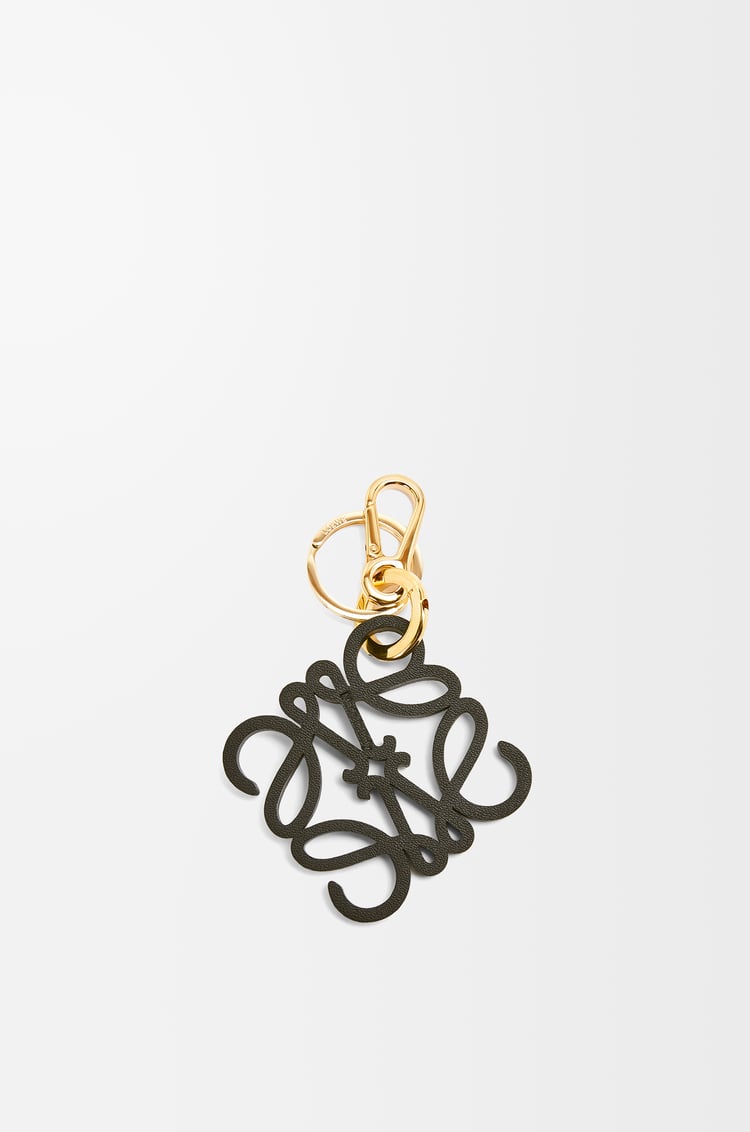 LOEWE Charm Anagram en piel de ternera Amarillo/Dorado
