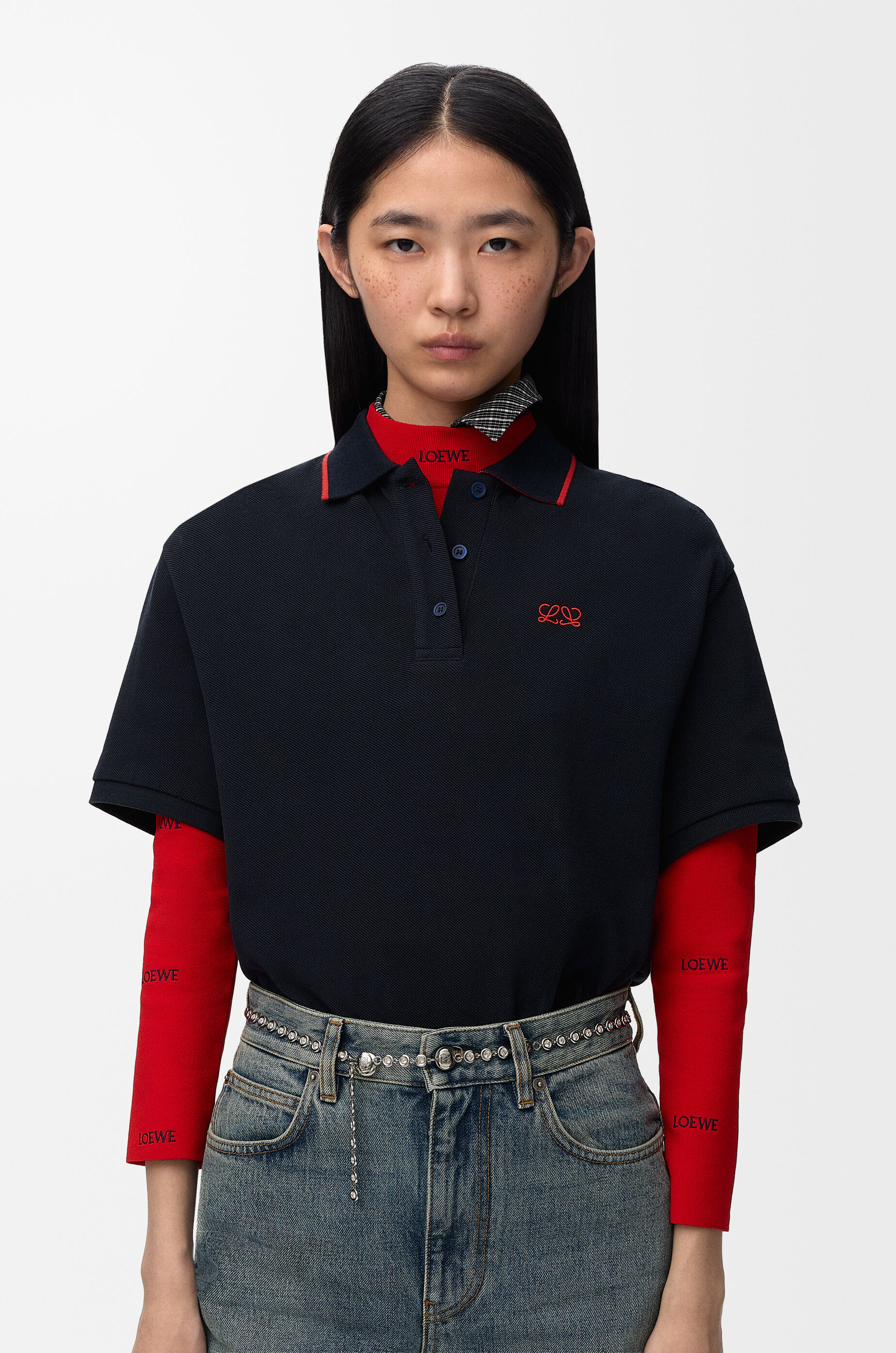 ロエベ ドーナツ チェーン ベルト（真鍮） LOEWE クリスタル ドーナツ チェーン ベルト（真鍮） シルバー - ロエベ 日本