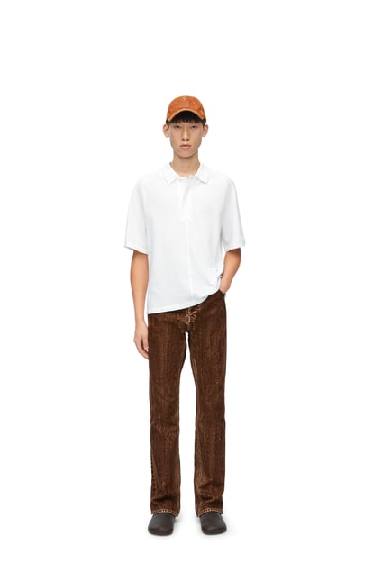 LOEWE Polo in cotton Optic White plp_rd