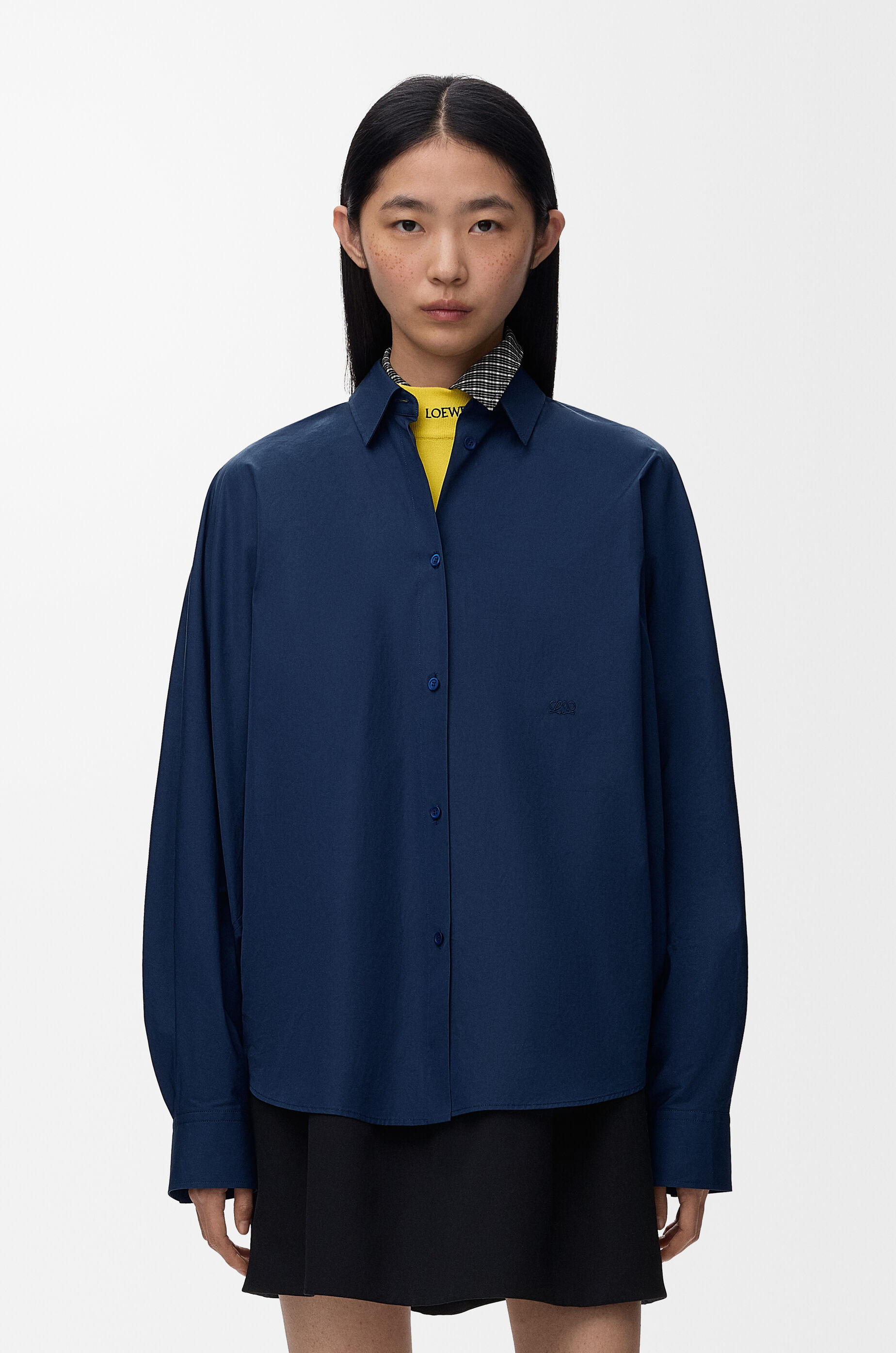Shirt in cotton Blue - LOEWE Europe official website