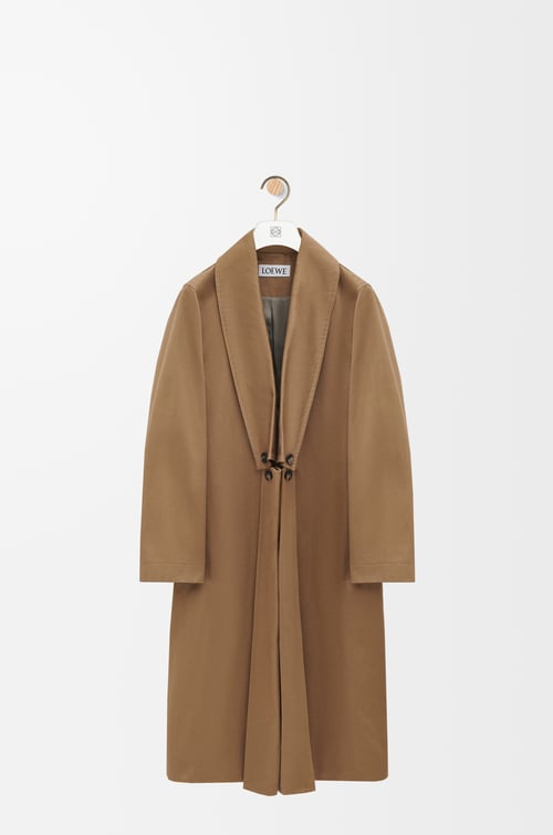 LOEWE Coat in cotton Beige