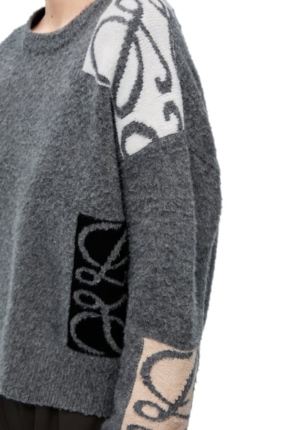 LOEWE Sweater in wool 灰色/多色 plp_rd