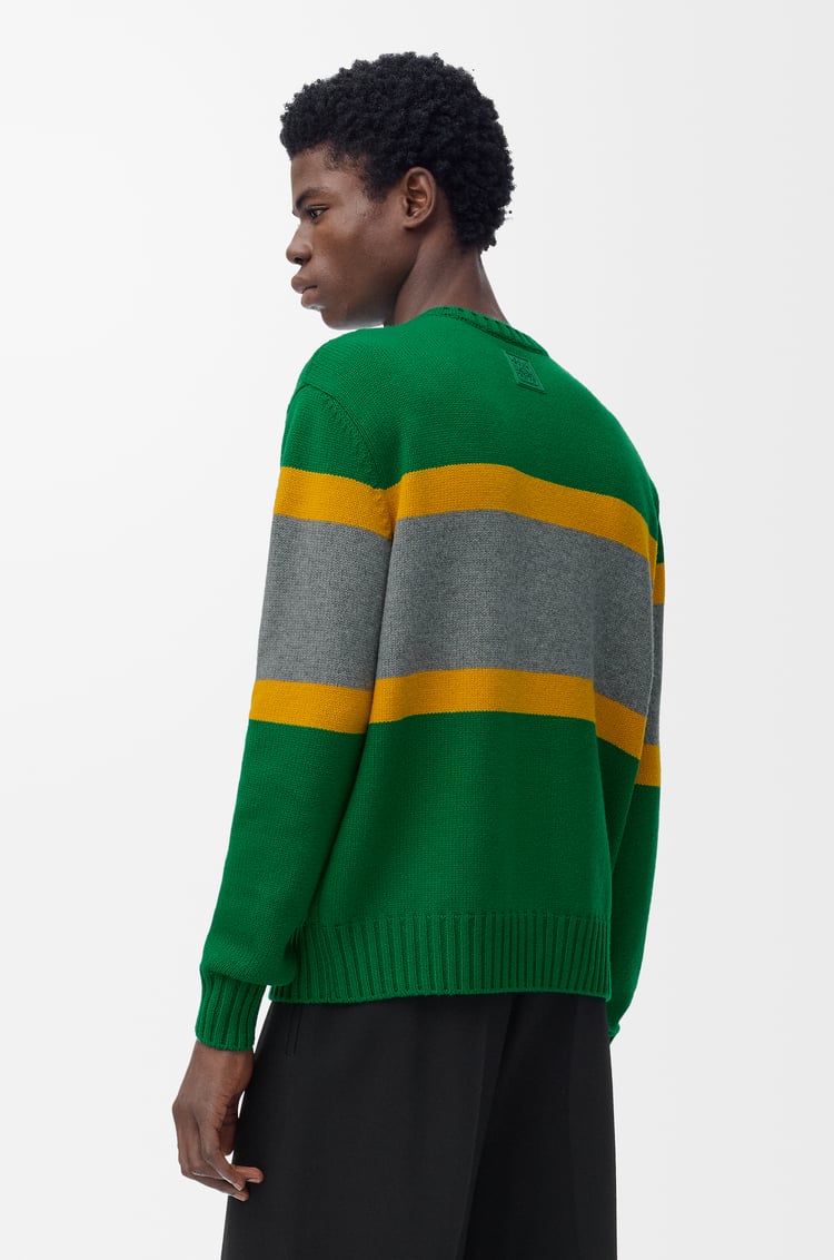 LOEWE Pull en laine Green/Grey