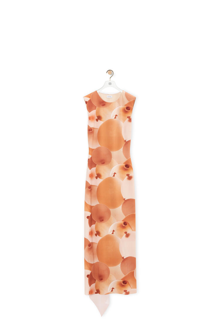 LOEWE Balloon print dress in technical jersey Multicolor/Natural