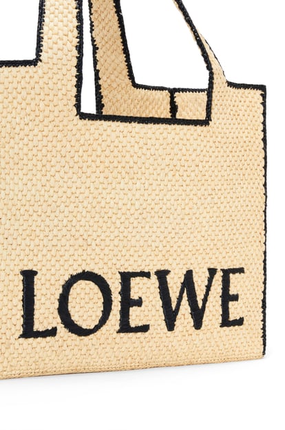 LOEWE Large LOEWE Font Tote in raffia Natural plp_rd