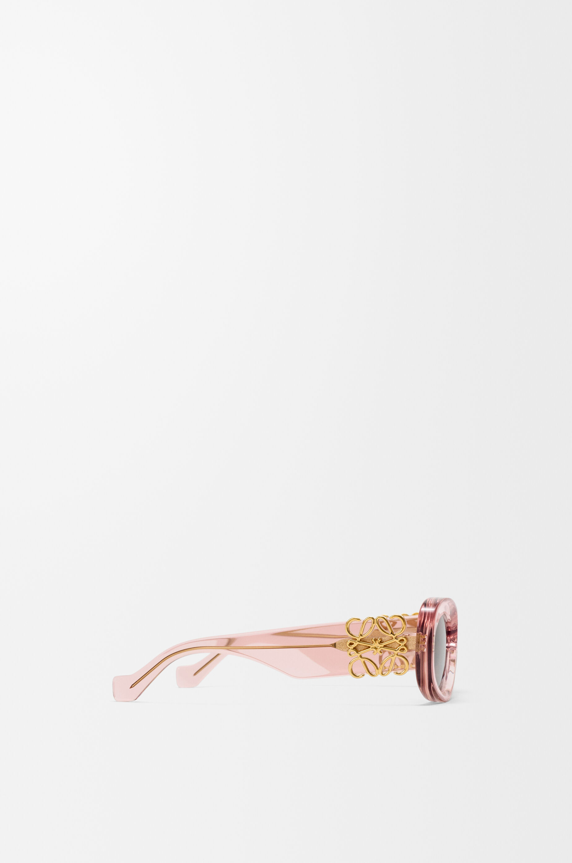 Beveled Oval Maxi Anagram sunglasses Pink - LOEWE USA Official Website