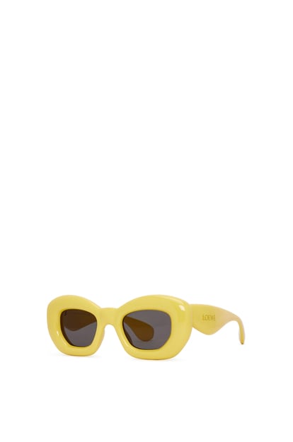 LOEWE Gafas de sol Inflated estilo mariposa en nailon Limón plp_rd
