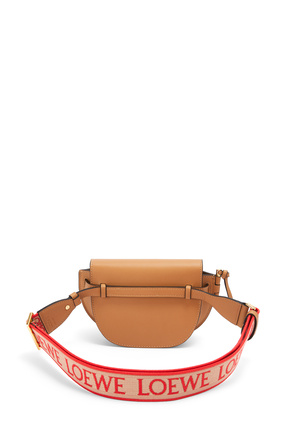LOEWE Mini Gate Dual bag in soft calfskin and jacquard Warm Desert plp_rd