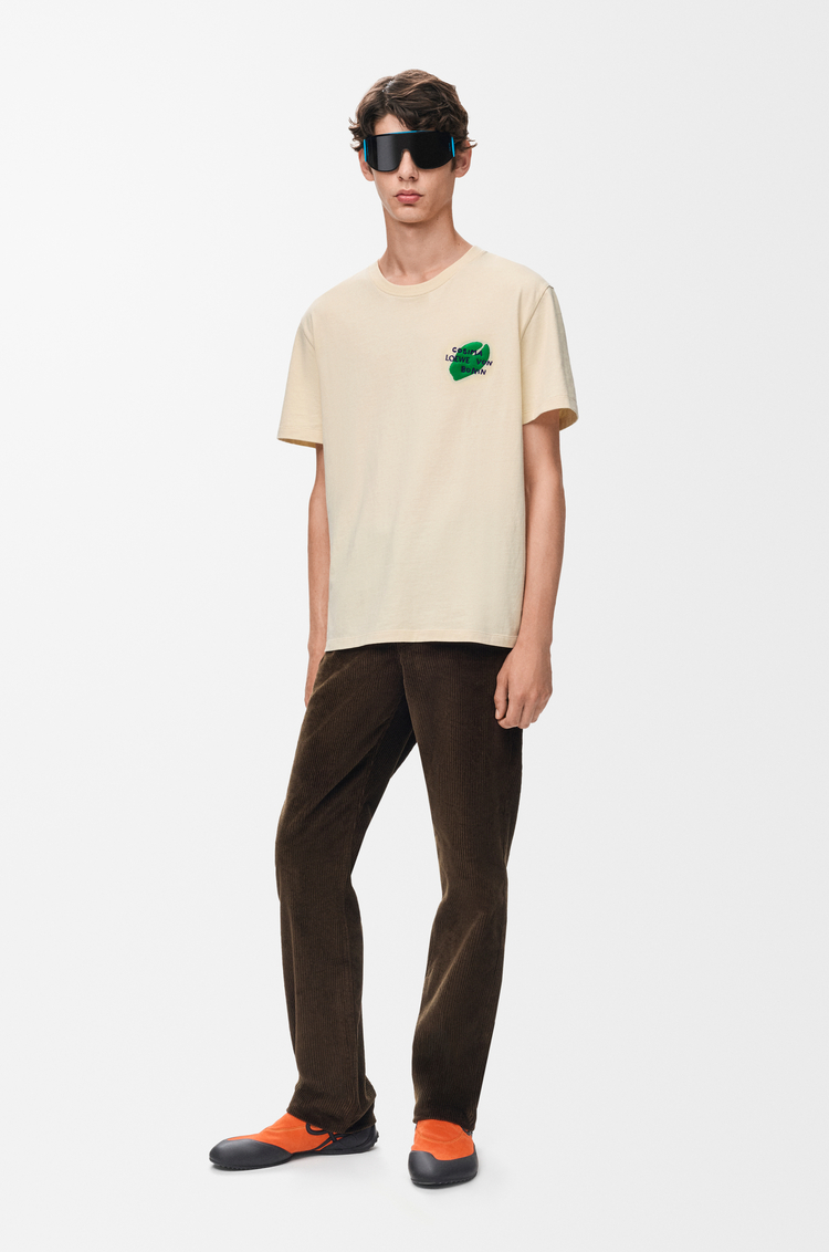 LOEWE Relaxed fit T-shirt in cotton Ecru