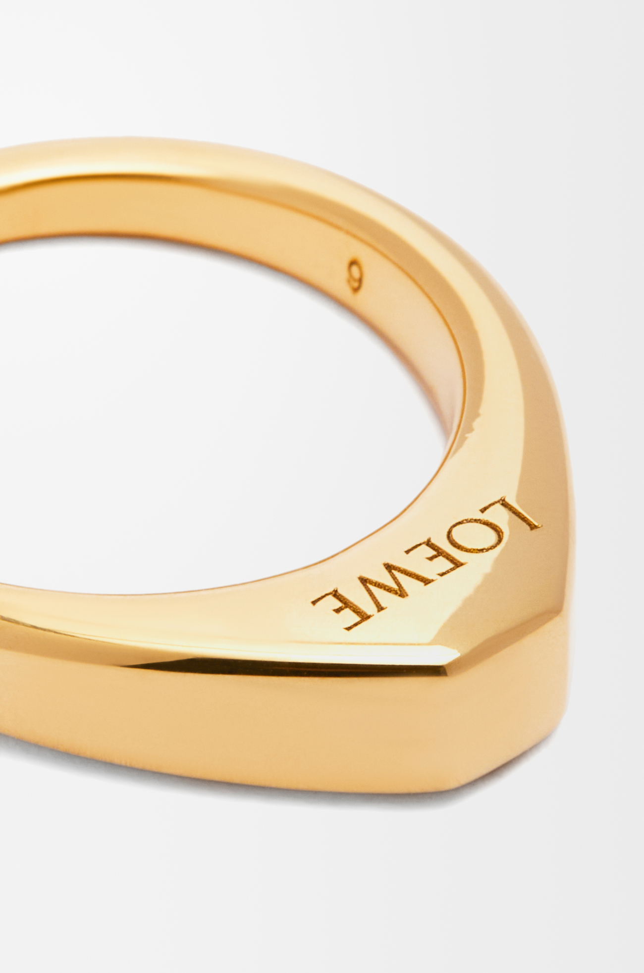 LOEWE Stirrup ring in sterling silver Gold