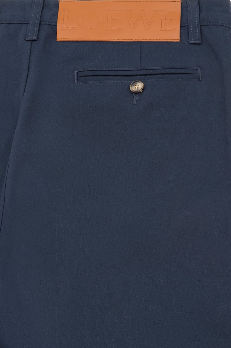 LOEWE TURN UP CHINO TROUSERS Blue/Black