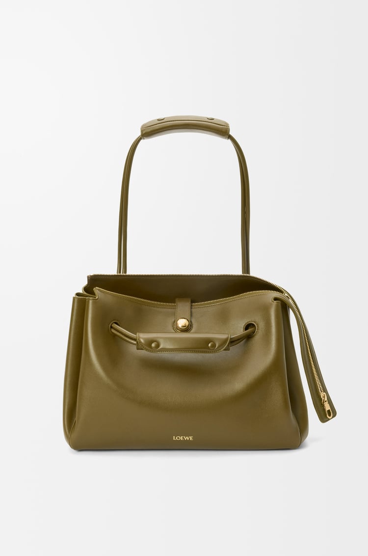 LOEWE Borsa Madrid grande in morbida pelle di vitello Oliva