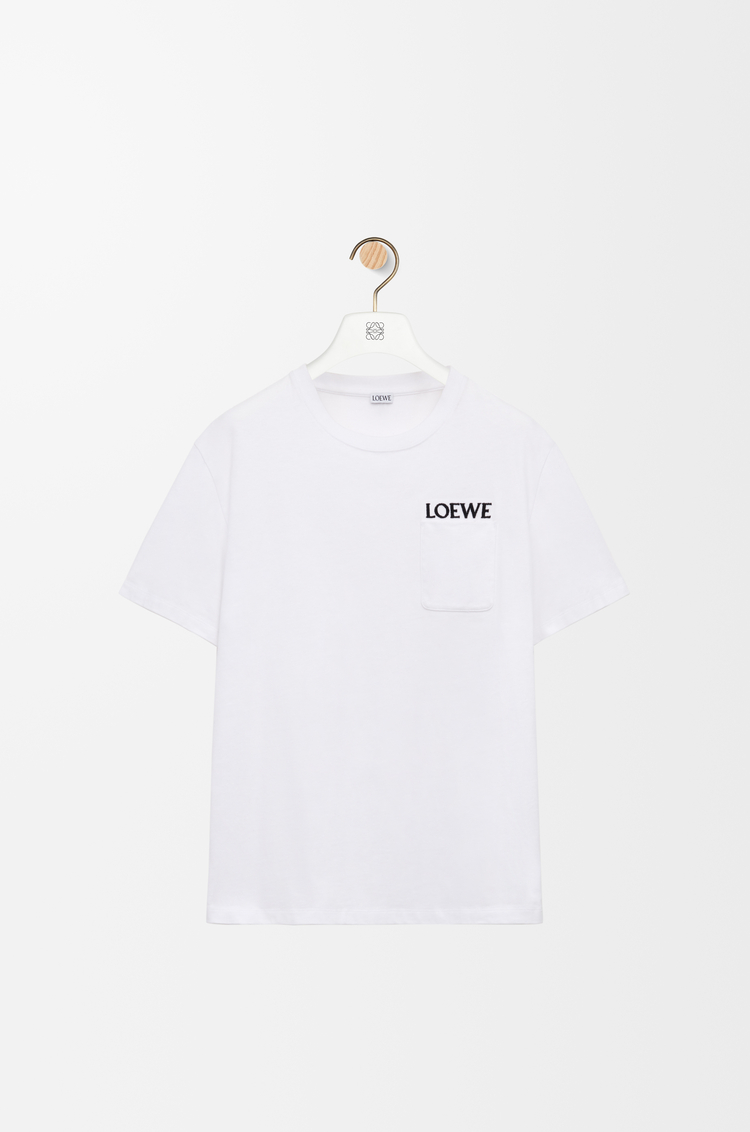 LOEWE Camiseta de corte holgado en algodón Blanco