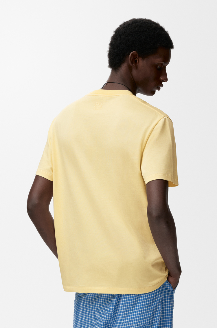 LOEWE Relaxed fit T-shirt in technical cotton Yellow