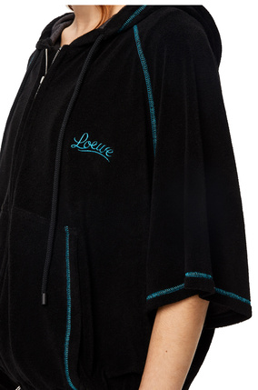 LOEWE Zip up hoodie in cotton Black plp_rd
